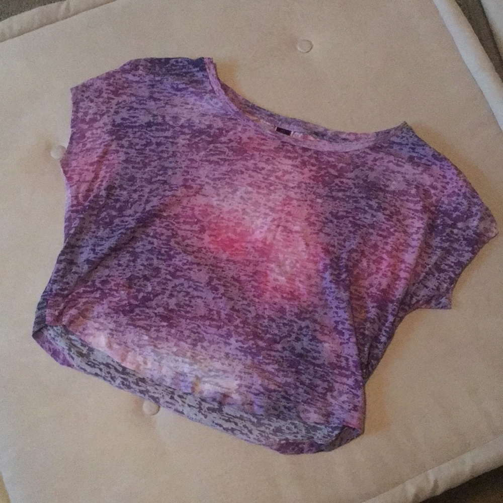 Purple Sheer Crop Top
